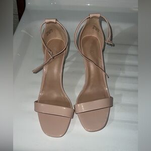 Call it spring Stecy Tan Nude Strap High Heels Shoes size 8.5